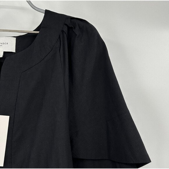 Pomander Place by Tuckernuck Black Finley Flutter Sleeve Dress sz M NWT Mini - Picture 4 of 7